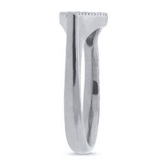 0.25ct 14k White Gold Diamond Pave Lady's Ring Size 5.5