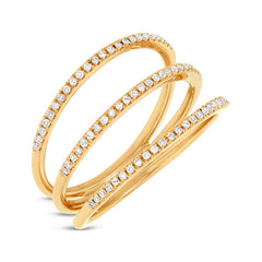 0.20ct 14k Yellow Gold Diamond Lady's Ring Size 6