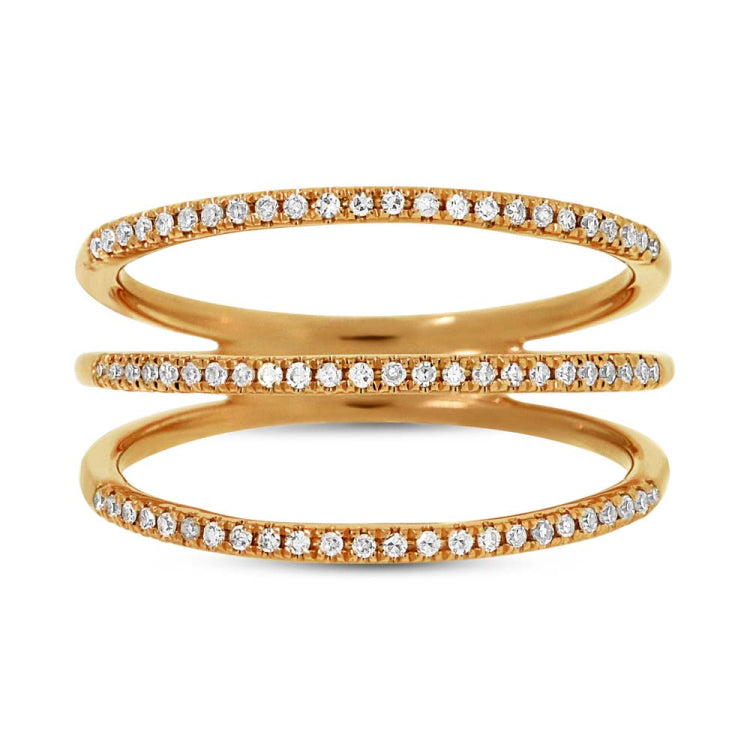 0.20ct 14k Yellow Gold Diamond Lady's Ring Size 6
