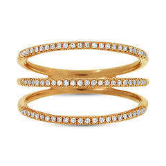 0.20ct 14k Yellow Gold Diamond Lady's Ring Size 6