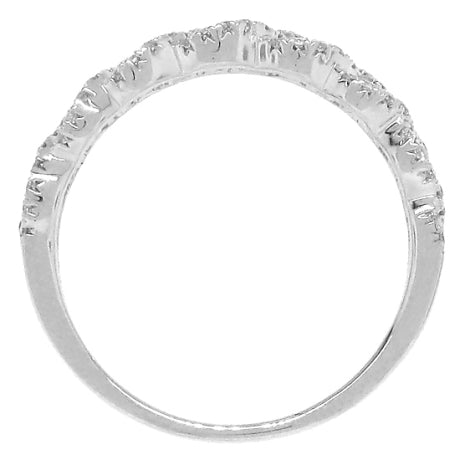0.57ct 14k White Gold Diamond Lady's Band Size 5.5