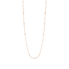 0.54ct 14k Rose Gold 20" Diamonds By The Yard Chain