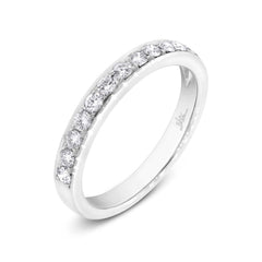0.33ct 18k White Gold Diamond Lady's Band Size 4.75
