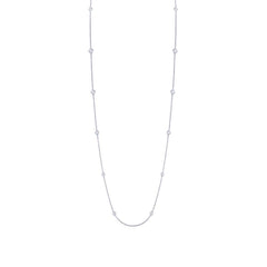 0.49ct 14k White Gold 36" Diamonds by the Yard Chain