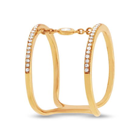 0.24ct 14k Yellow Gold Diamond Lady's Ring Size 7.5