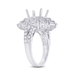 2.31ct 18k White Gold Diamond Semi-mount Ring
