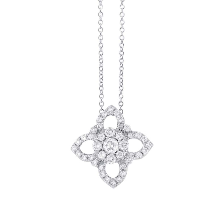 0.49ct 14k White Gold Diamond Necklace