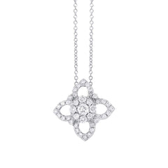 0.49ct 14k White Gold Diamond Necklace