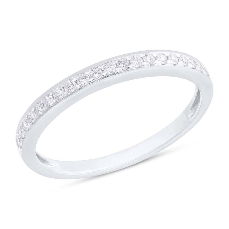 0.19ct 14k White Gold Diamond Lady's Band