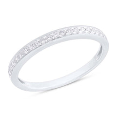 0.19ct 14k White Gold Diamond Lady's Band