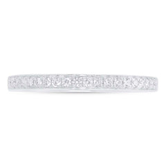 0.19ct 14k White Gold Diamond Lady's Band