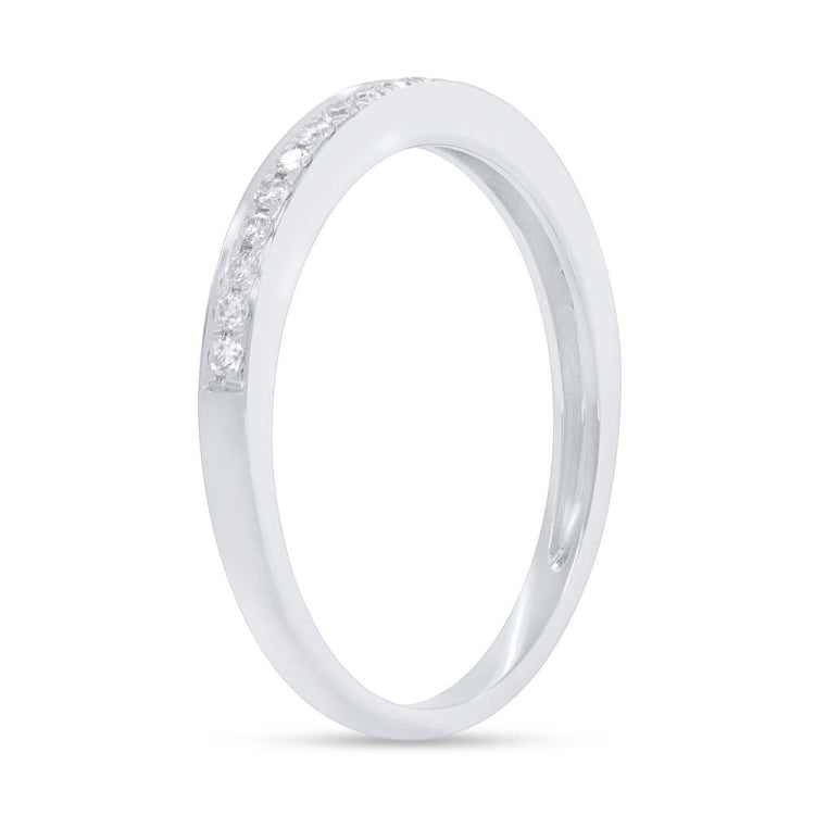 0.19ct 14k White Gold Diamond Lady's Band