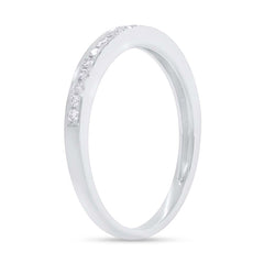 0.19ct 14k White Gold Diamond Lady's Band
