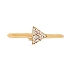 0.08ct 14k Yellow Gold Diamond Lady's Ring Size 6