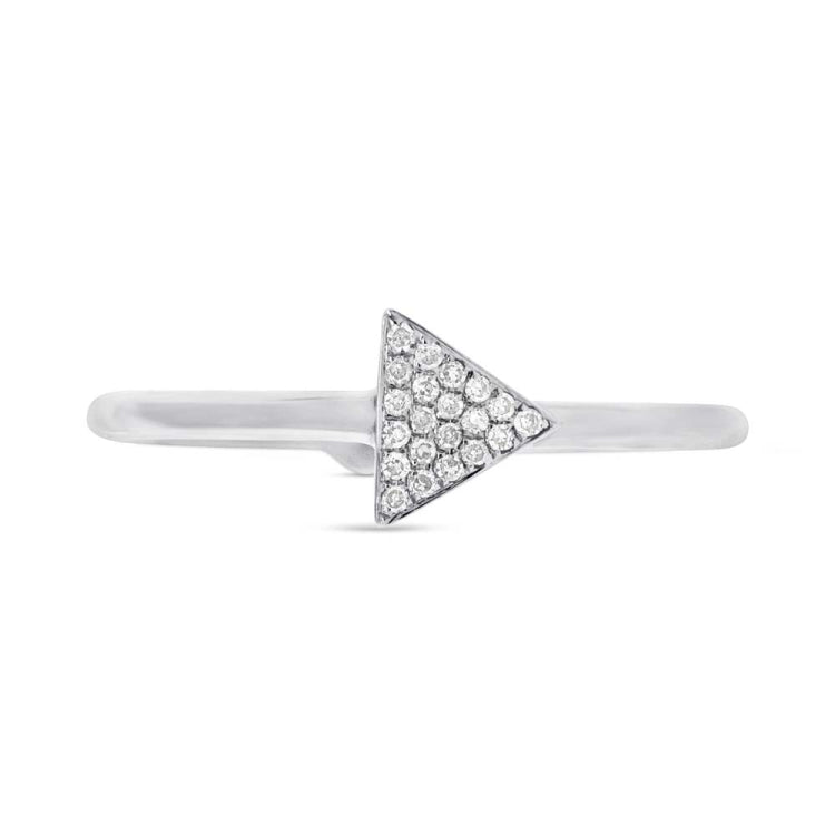 0.08ct 14k White Gold Diamond Lady's Ring Size 6