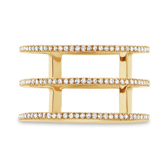 0.28ct 14k Yellow Gold Diamond Lady's Ring Size 5