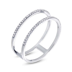 0.17ct 14k White Gold Diamond Lady's Ring Size 6