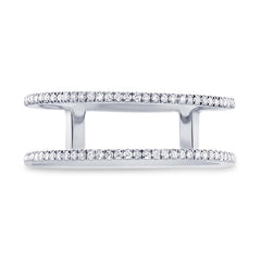 0.17ct 14k White Gold Diamond Lady's Ring Size 6