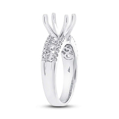 0.70ct 18k White Gold Diamond Semi-mount Ring