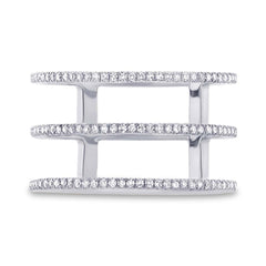 0.28ct 14k White Gold Diamond Lady's Ring Size 8.5