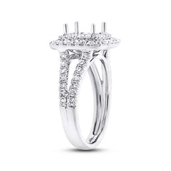1.04ct 14k White Gold Diamond Semi-mount Ring