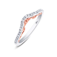 0.17ct 14k Two-tone Rose Gold Diamond Lady's Band
