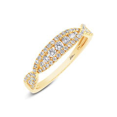 0.46ct 14k Yellow Gold Diamond Lady's Band