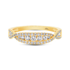 0.46ct 14k Yellow Gold Diamond Lady's Band