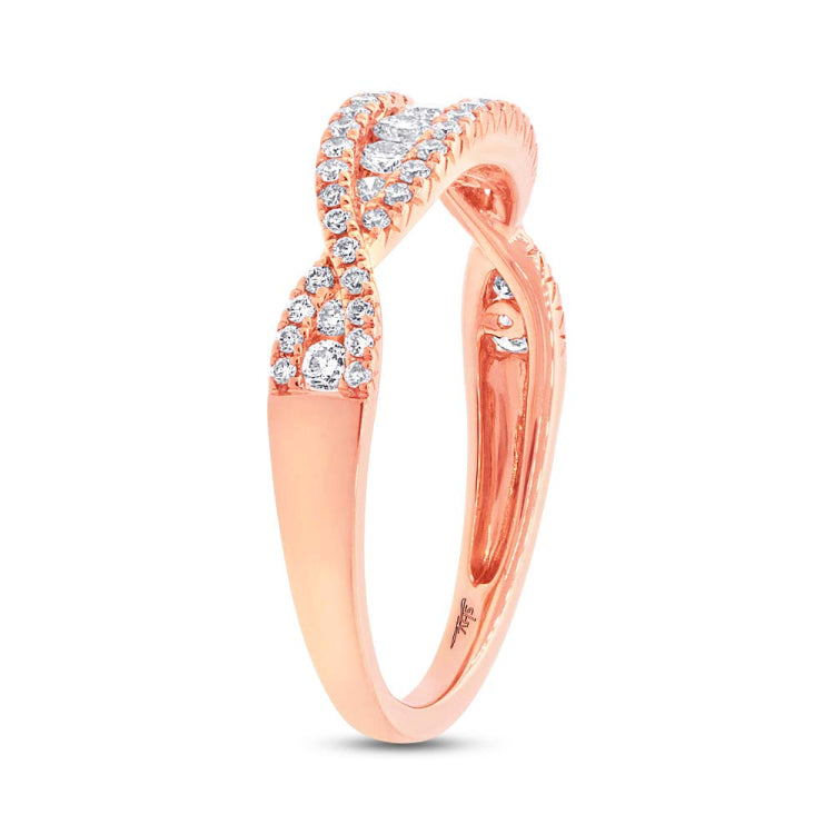 0.46ct 14k Rose Gold Diamond Lady's Band
