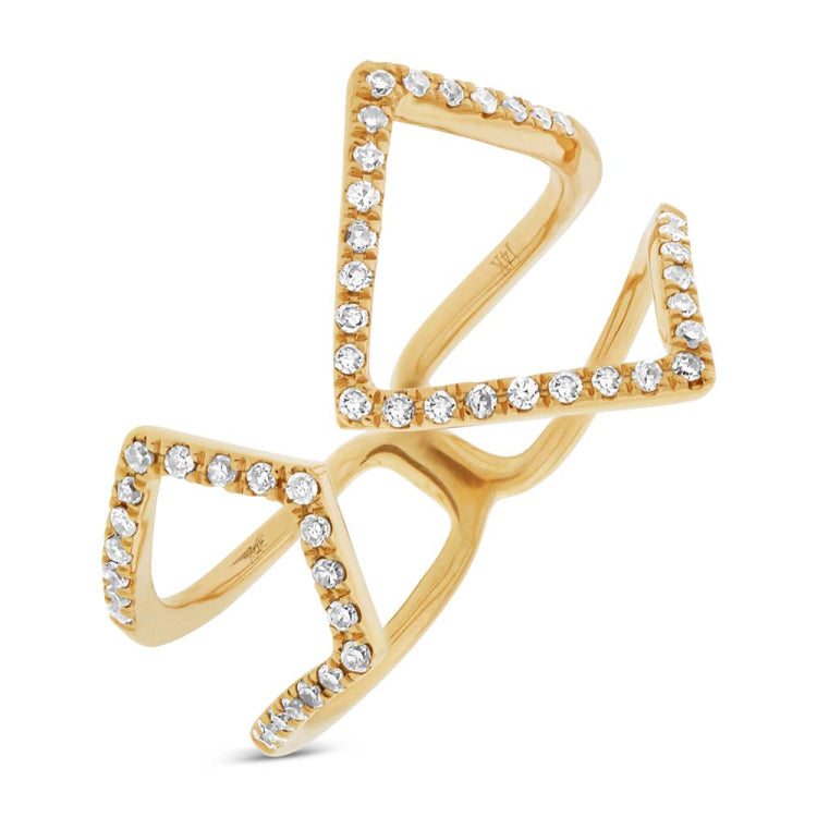 0.24ct 14k Yellow Gold Diamond Lady's Ring Size 6
