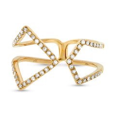 0.24ct 14k Yellow Gold Diamond Lady's Ring Size 6