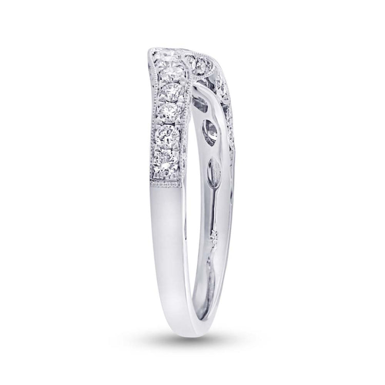 0.47ct 14k White Gold Gold Diamond Shadow Band