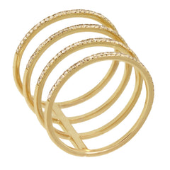 0.37ct 14k Yellow Gold Diamond Lady's Ring Size 6