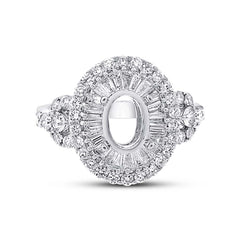 1.35ct 18k White Gold Diamond Semi-mount Ring