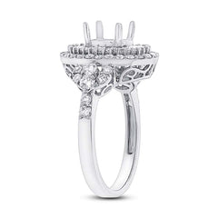 1.35ct 18k White Gold Diamond Semi-mount Ring