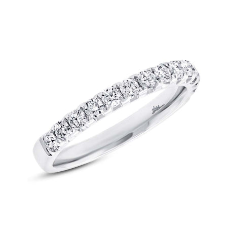 0.50ct 18k White Gold Diamond Lady's Band Size 5.25