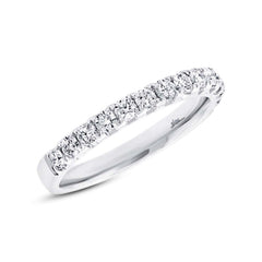 0.50ct 18k White Gold Diamond Lady's Band Size 5.25