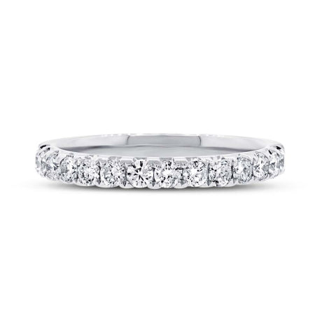 0.50ct 18k White Gold Diamond Lady's Band Size 5.25