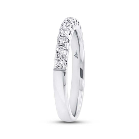0.50ct 18k White Gold Diamond Lady's Band Size 5.25