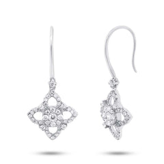 0.64ct 14k White Gold Diamond Earring