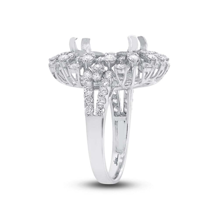 1.72ct 18k White Gold Diamond Semi-mount Ring