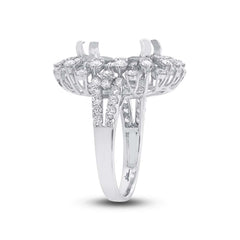 1.72ct 18k White Gold Diamond Semi-mount Ring