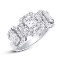 1.28ct 18k White Gold Diamond Baguette Lady's Ring