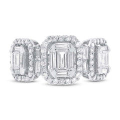 1.28ct 18k White Gold Diamond Baguette Lady's Ring