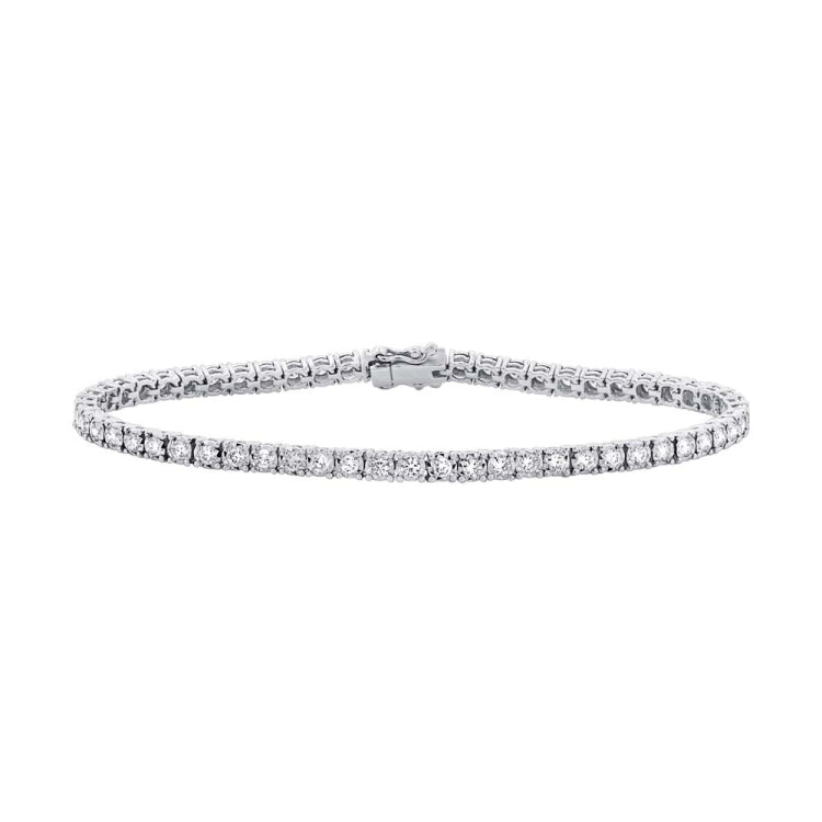 2.02ct 14k White Gold Diamond Lady's Bracelet