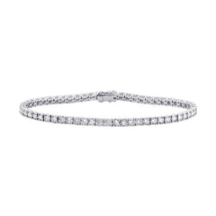 2.02ct 14k White Gold Diamond Lady's Bracelet