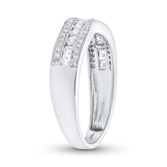 0.39ct 14k White Gold Diamond Shadow Band