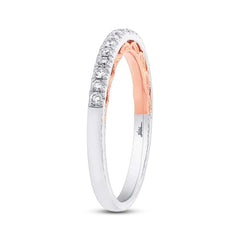 0.25ct 14k Two-tone Rose Gold Diamond Lady's Band