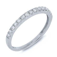 0.30ct 14k White Gold Diamond Lady's Band Size 4.5