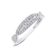 0.46ct 14k White Gold Diamond Lady's Band